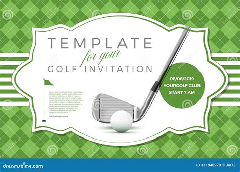 golf invitation samples.